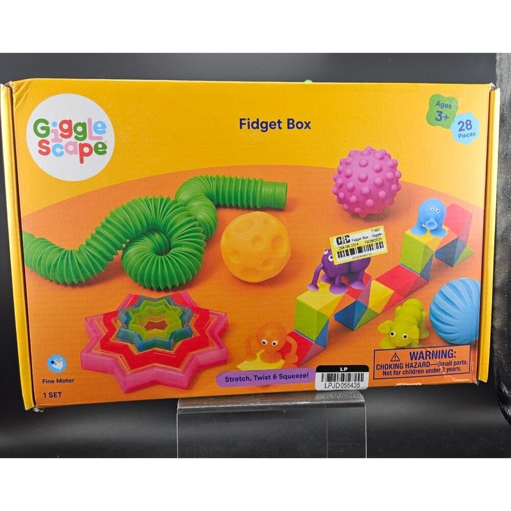 Gigglescape Fidget Box 28-Piece Fine Motor Activity Set For Ages 3+
